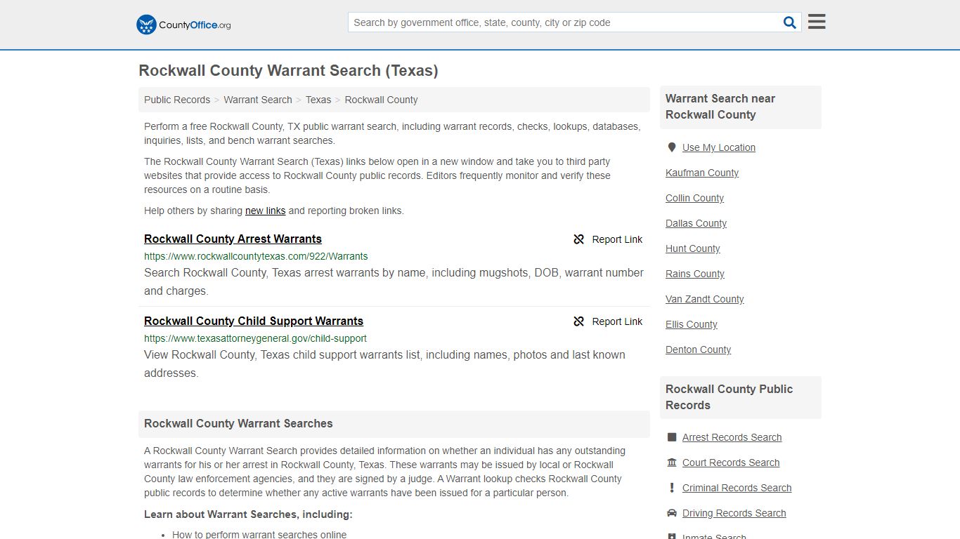 Warrant Search - Rockwall County, TX (Warrant Checks ...